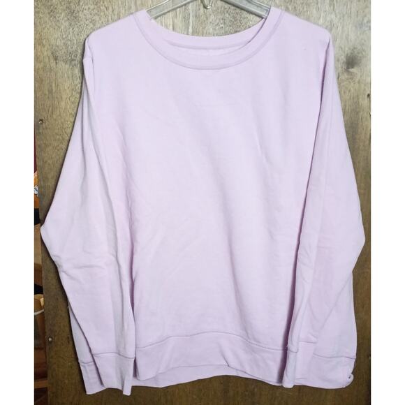 JMS by Hanes Women 3x Lavender Purple Crewneck Classic Sweatshirt - Picture 1 of 4